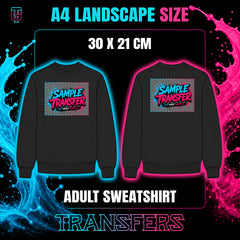 Adult Sweatshirt DTF Transfers