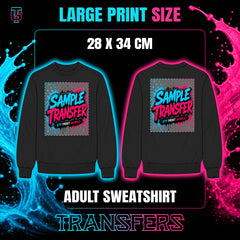 Adult Sweatshirt DTF Transfers