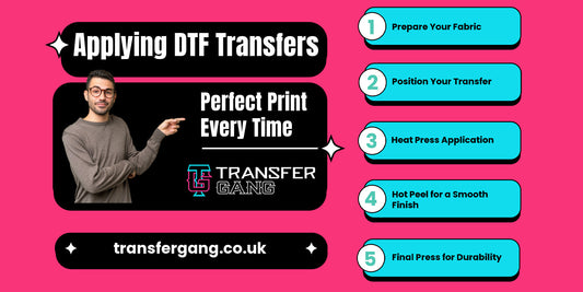 How to apply DTF transfers step by step